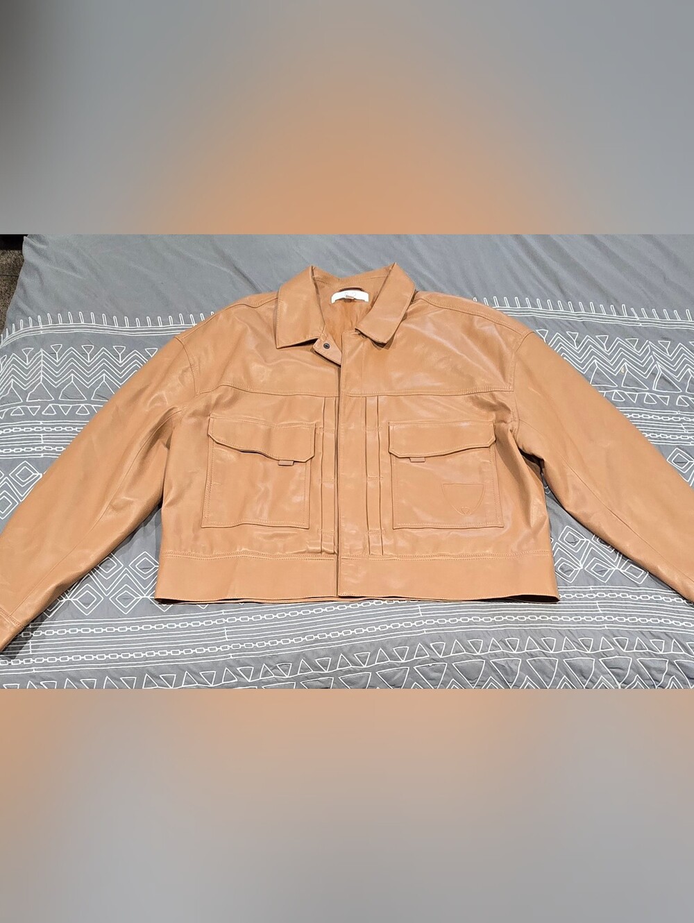 Hudson X Brandon Williams Conley Trucker Faux Leather Jacket